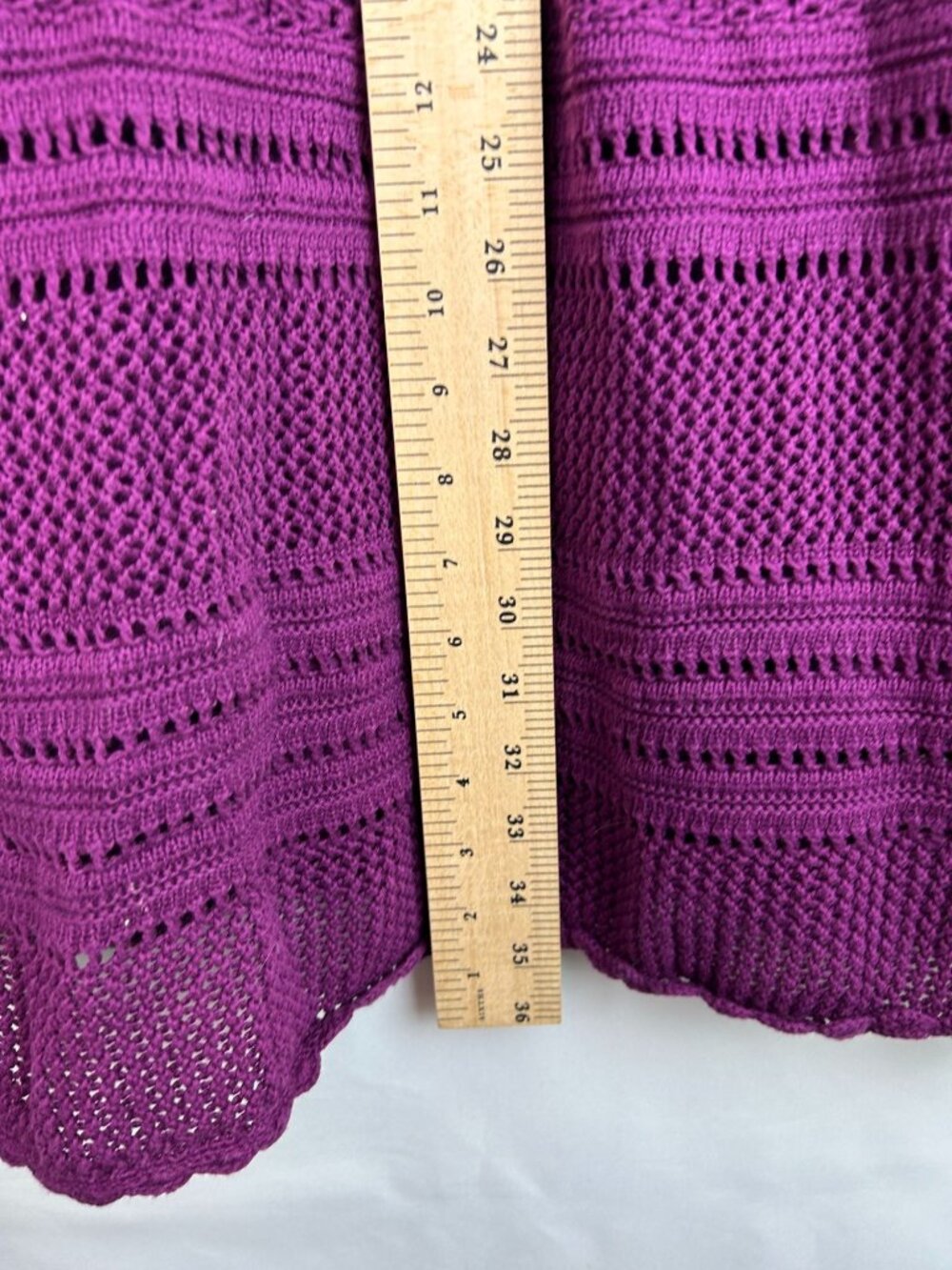 Athleta Dress Women's S Purple Cotton Blend Crochet Knit Sleeveless Casual Wear - Picture 4 of 13